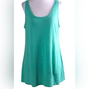 EILEEN FISHER 100% Linen Tank Top Solid Green
Small